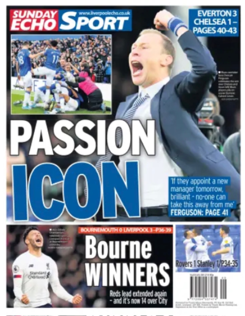 Sunday Echo Backpage