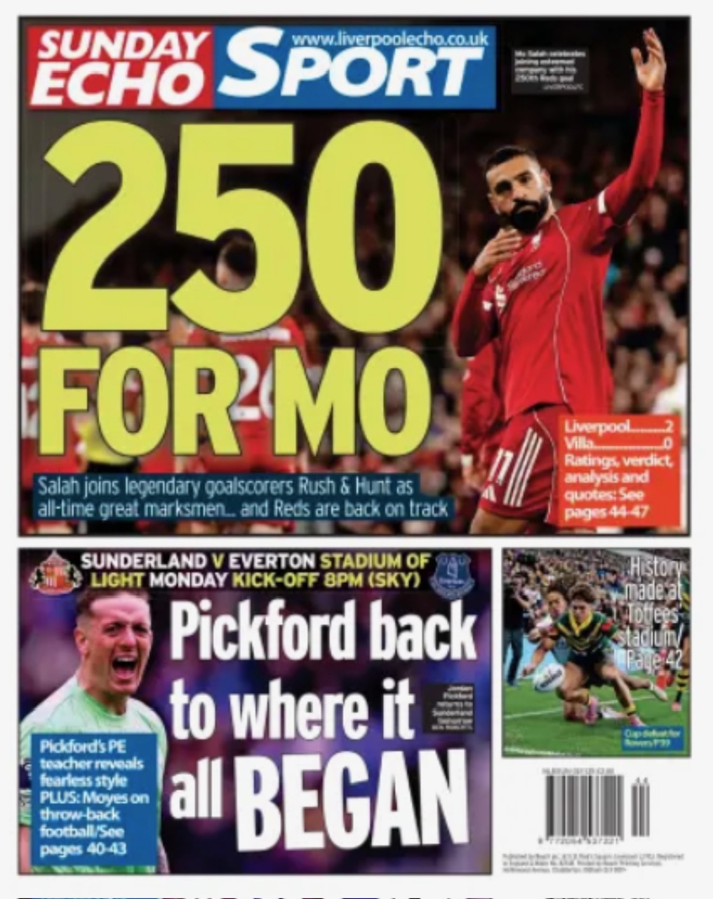 Sunday Echo Backpage