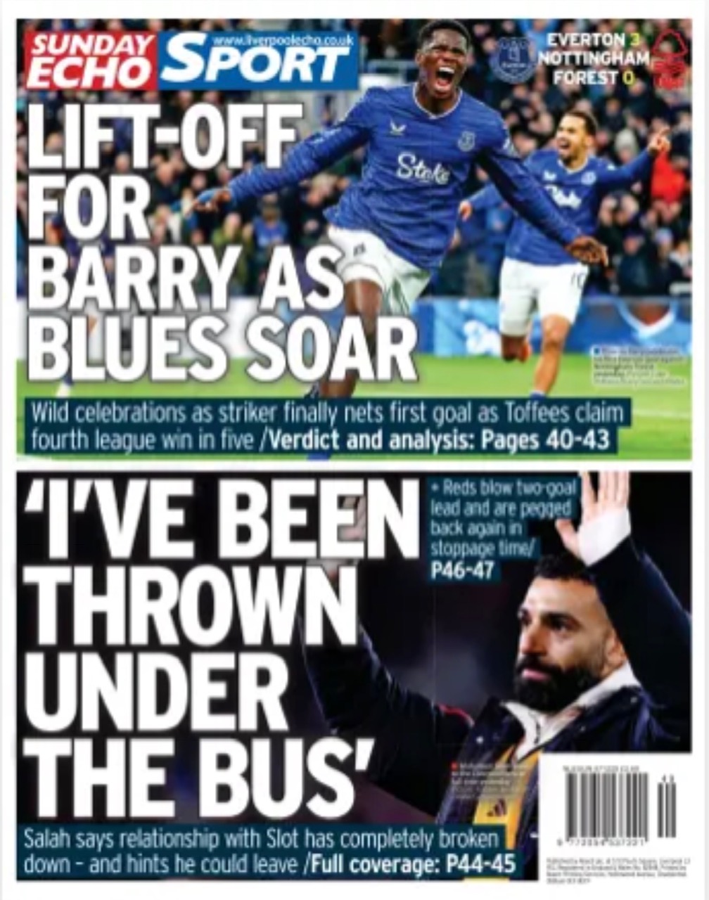 Sunday Echo Backpage