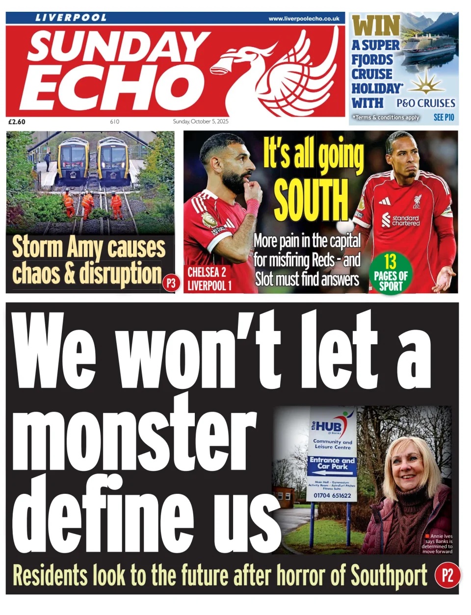 Sunday Echo Frontpage