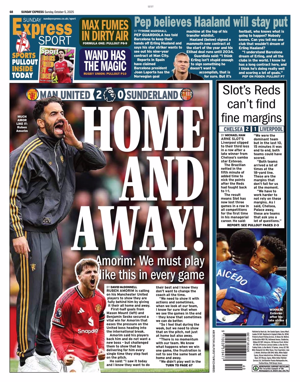 Sunday Express Backpage