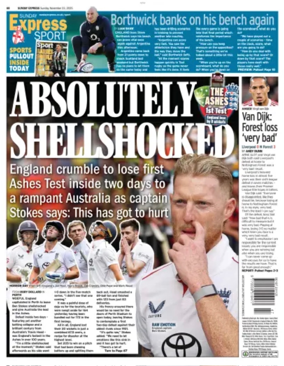 Sunday Express Backpage