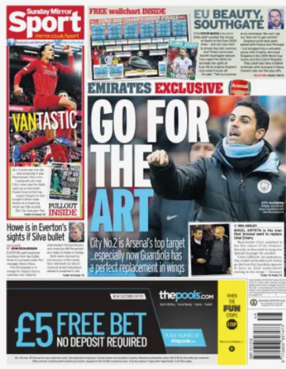 Sunday Mirror Backpage