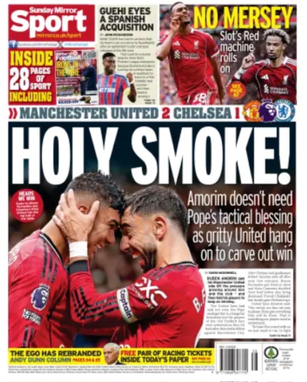 Sunday Mirror Backpage