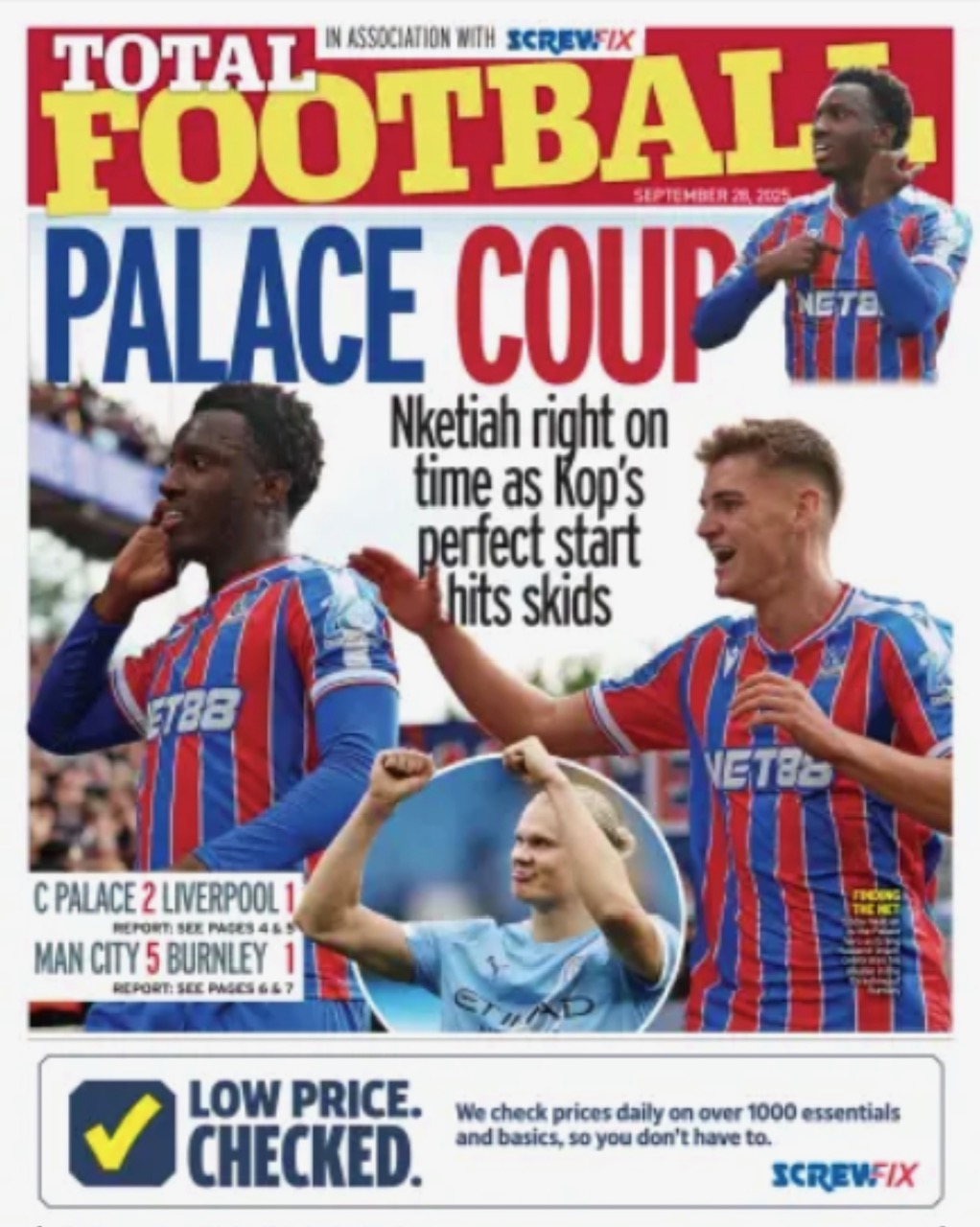Sunday People Total Football Cover