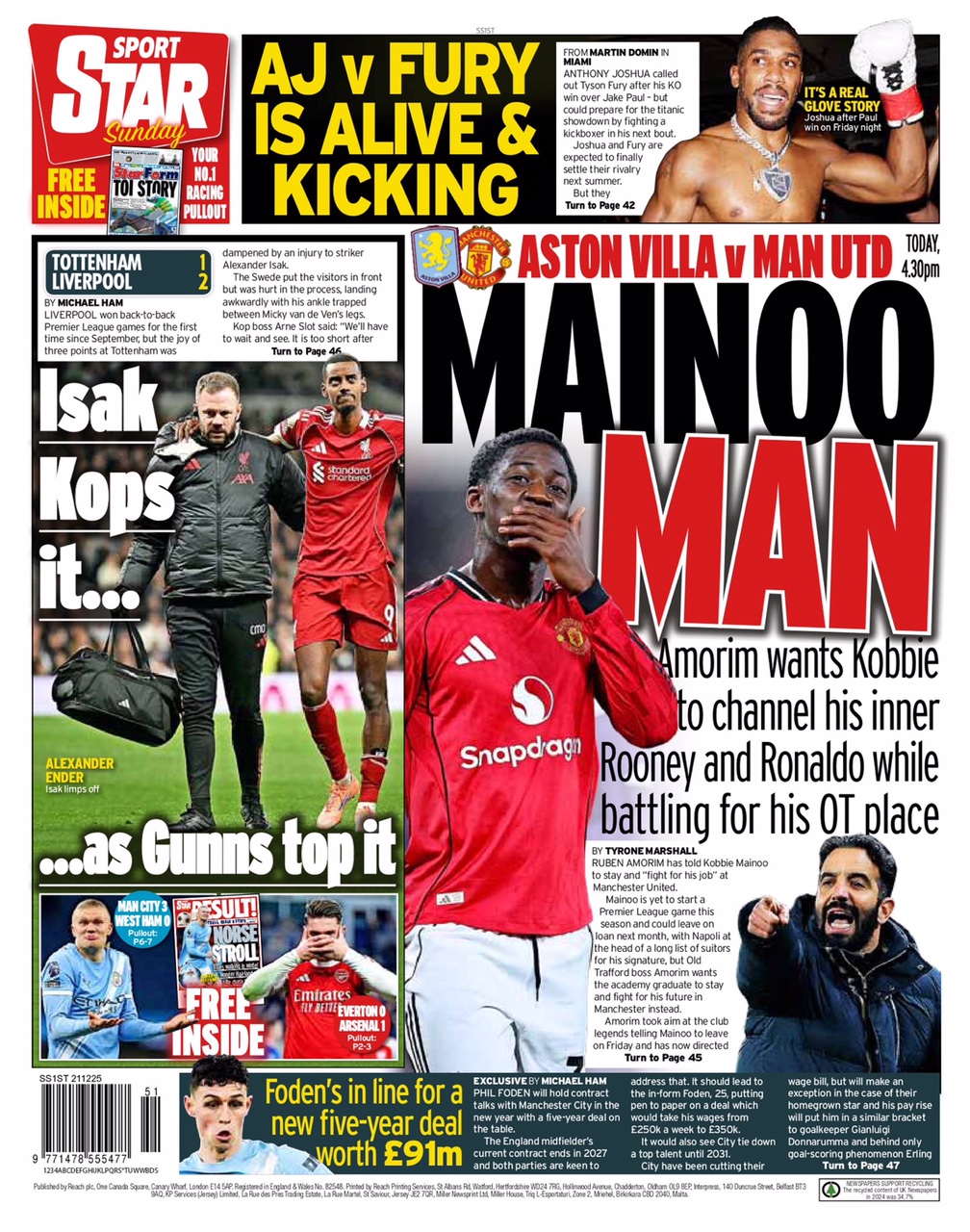 Sunday Star Backpage