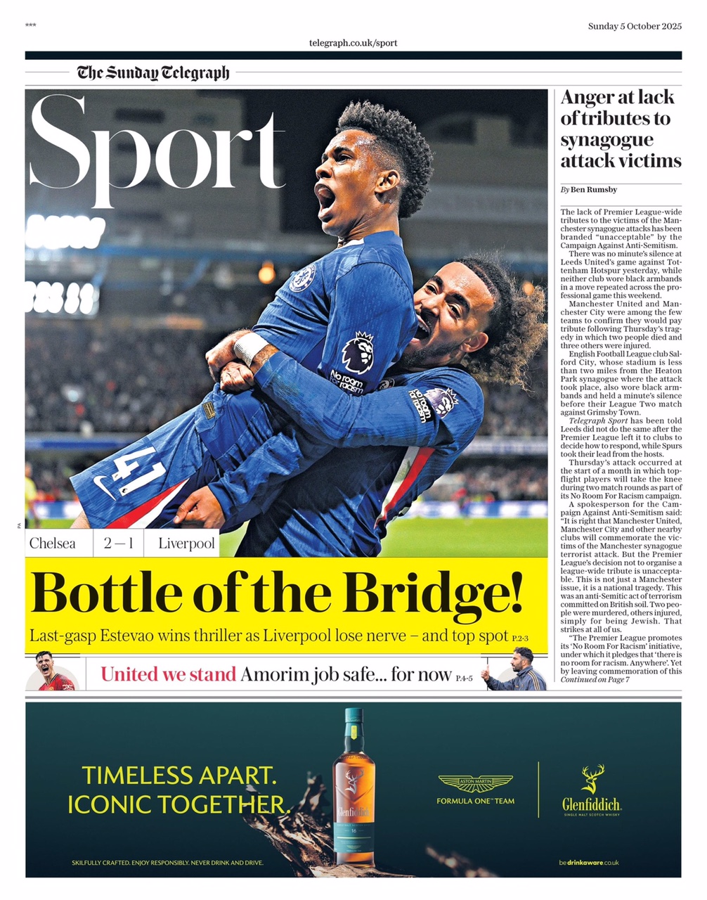 Sunday Telegraph Backpage