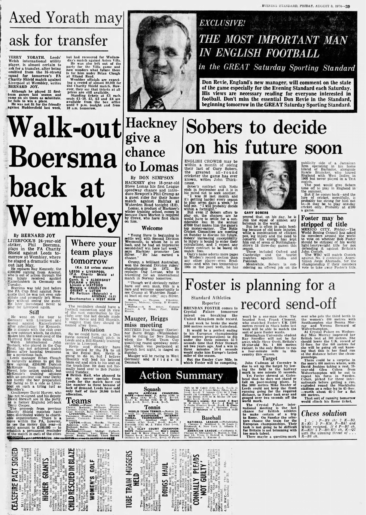 Walkout Boersma Back At Wembley