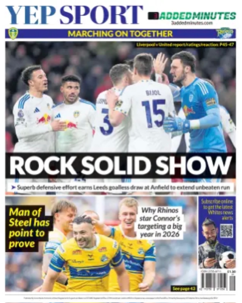 Yorkingshire Evening Post Backpage