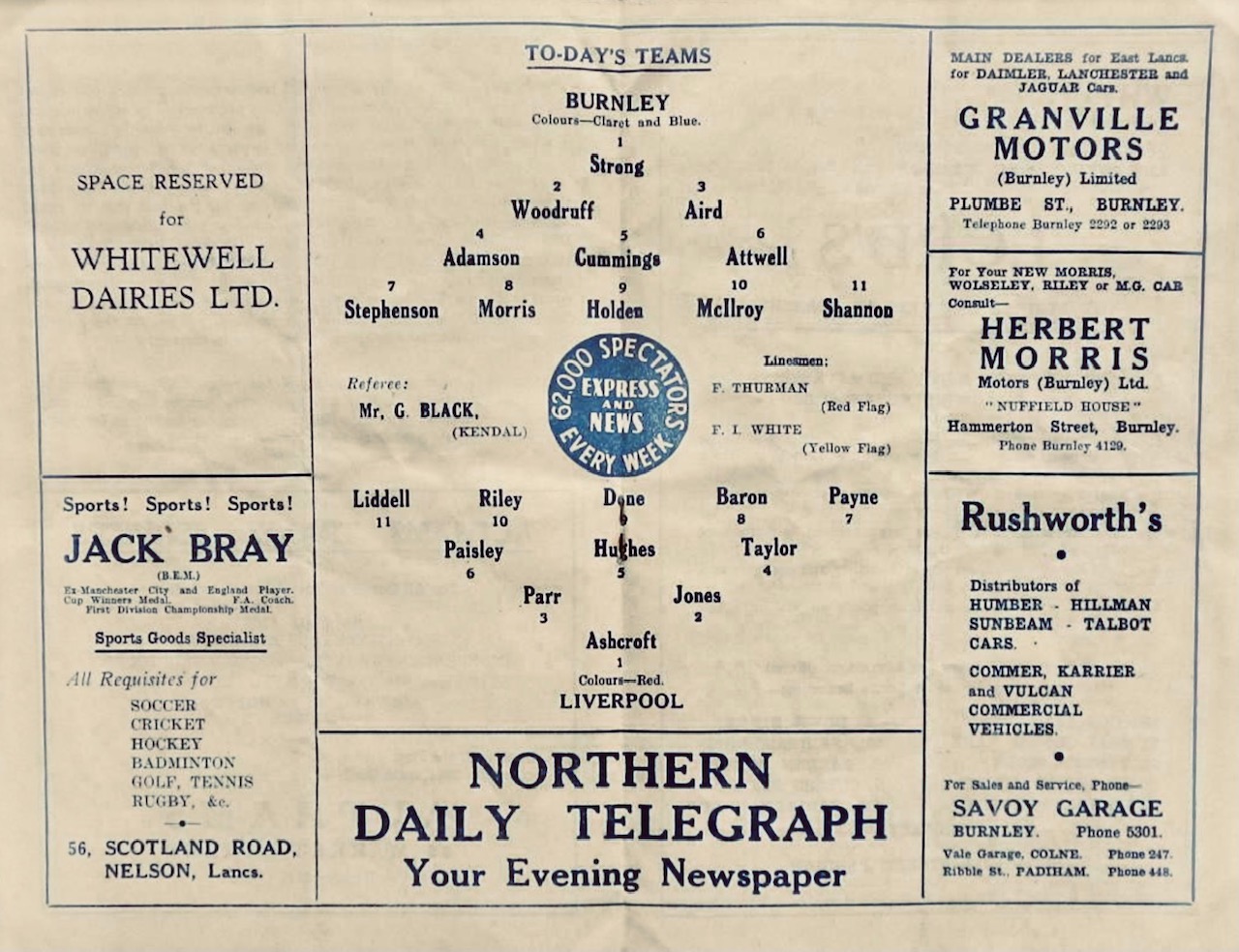 PRESTON NORTH END V LEICESTER CITY 1953/54  F.A. CUP  FOOTBALL Programme 21280