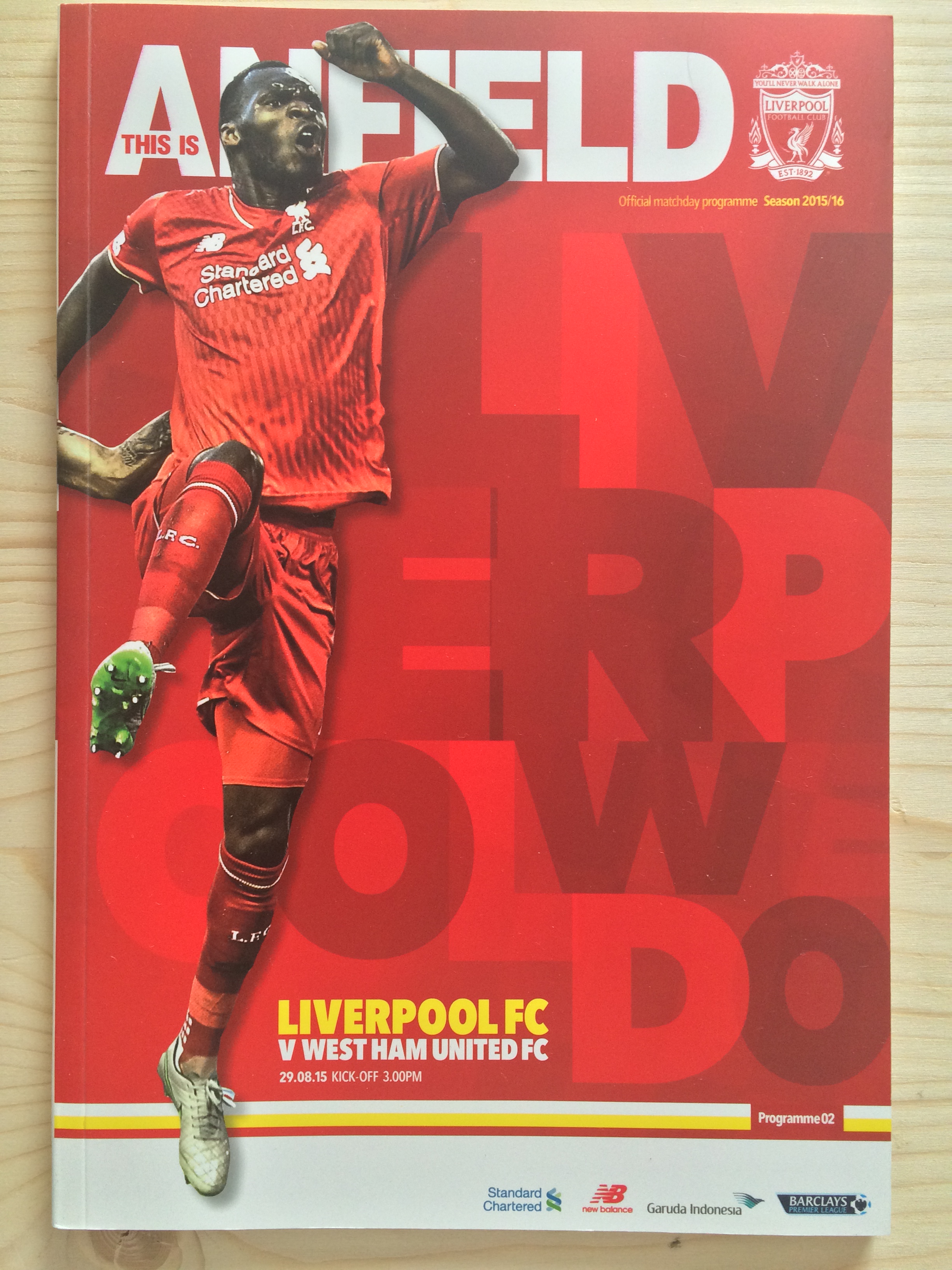 Match programme